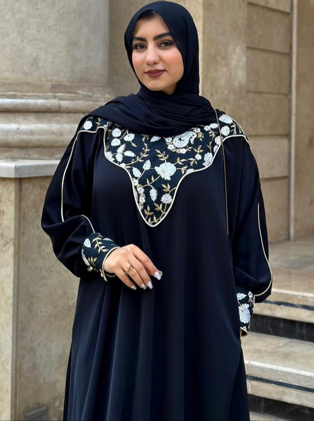 عبای زنانه گلرخ با وسوزندوزی